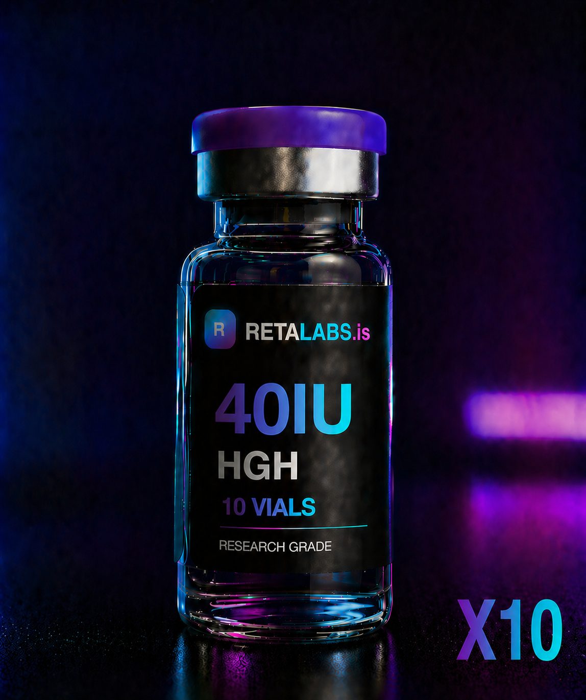 HGH 40IU x 10 (400IU) research peptide Australia